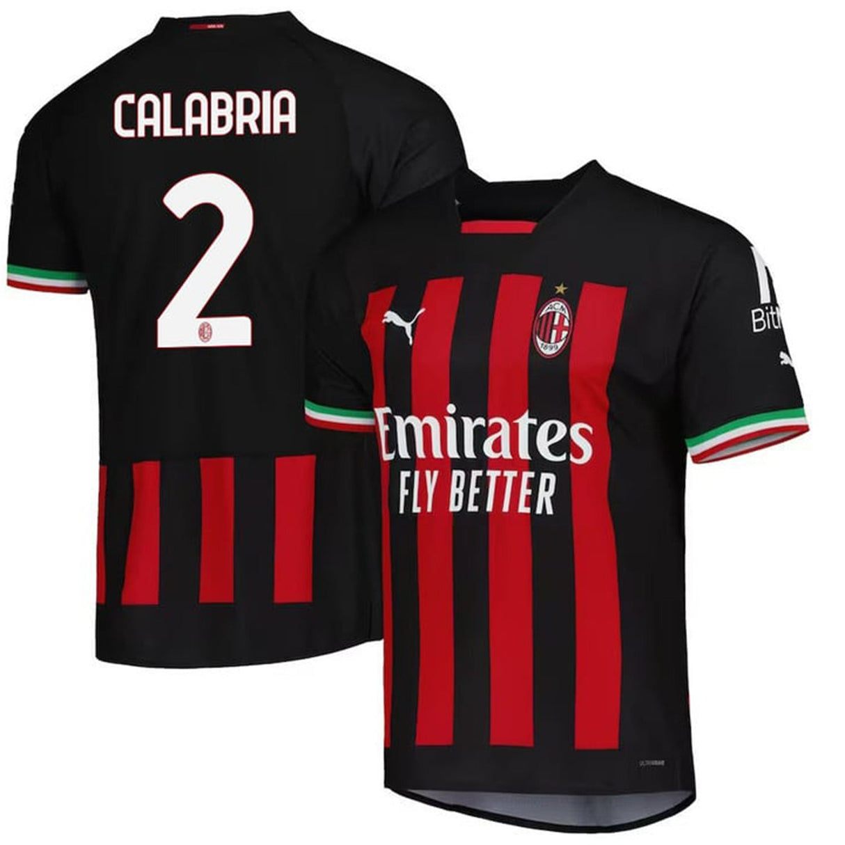 Davide Calabria AC Milan 2 Jersey - Kit Captain