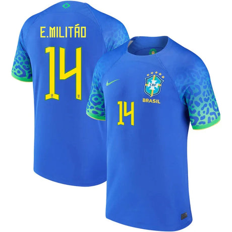 Eder Militao Brazil 14 FIFA World Cup Jersey - Kit Captain
