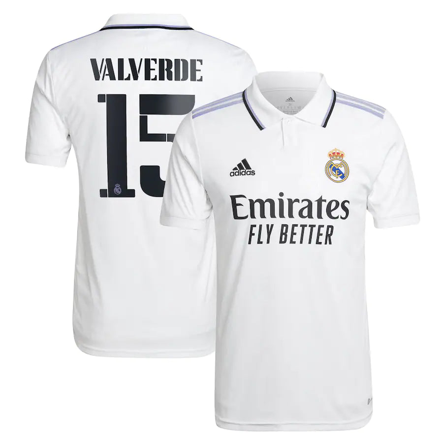 Federico Valverde Real Madrid 15 Jersey - Kit Captain