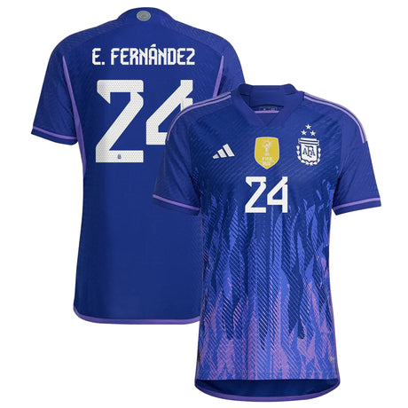 Enzo Fernandez Argentina 24 FIFA World Cup Jersey - Kit Captain