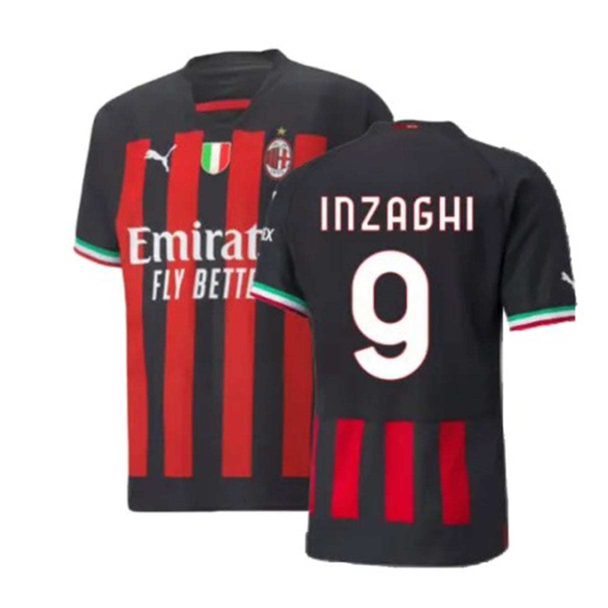 Filippo Inzaghi AC Milan 9 Jersey - Kit Captain