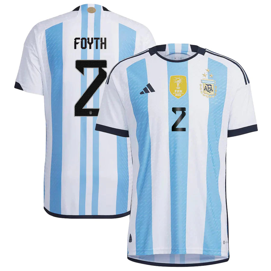 Juan Foyth Argentina 2 FIFA World Cup Jersey - Kit Captain