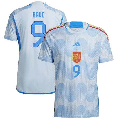 Gavi Spain 9 FIFA World Cup Jersey - Kit Captain