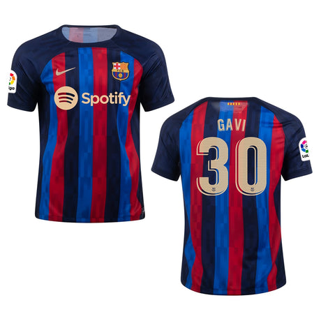 Gavi Barcelona 30 Jersey - Kit Captain