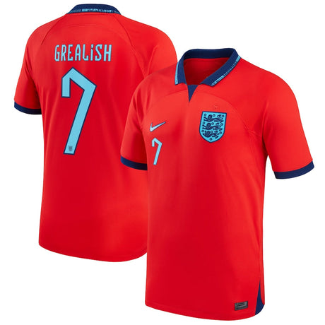 Jack Grealish England 7 FIFA World Cup Jersey - Kit Captain