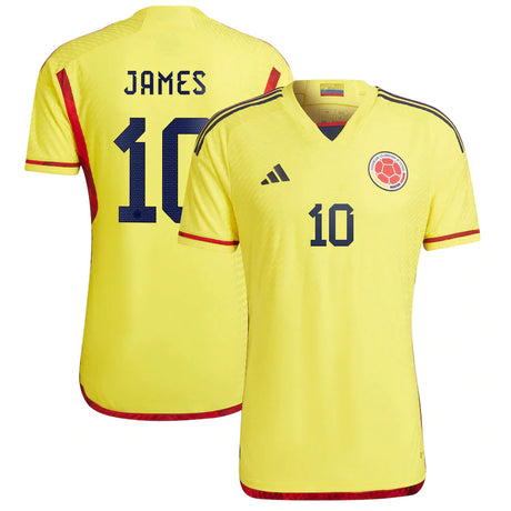 James Rodriguez Colombia 10 FIFA World Cup Jersey - Kit Captain