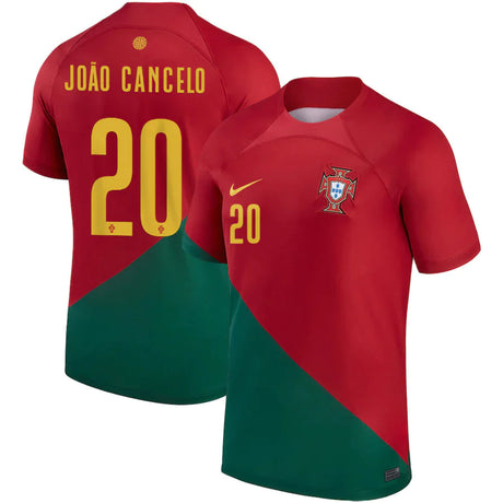 Joao Cancelo Portugal 20 FIFA World Cup Jersey - Kit Captain