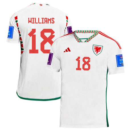 Jonny Williams Wales 18 Fifa World Cup Jersey - Kit Captain