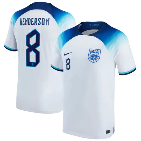 Jordan Henderson England 8 FIFA World Cup Jersey - Kit Captain