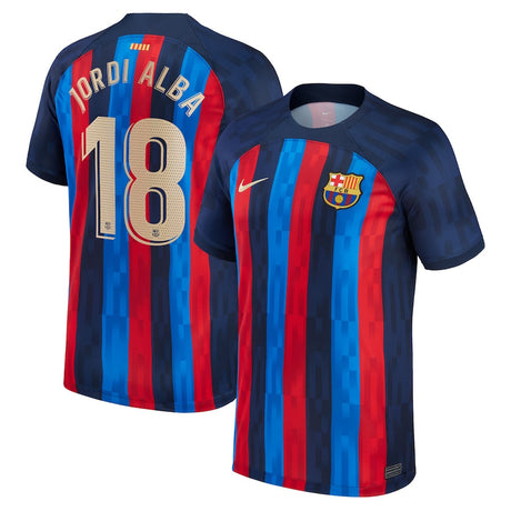 Jordi Alba Barcelona 18 Jersey - Kit Captain