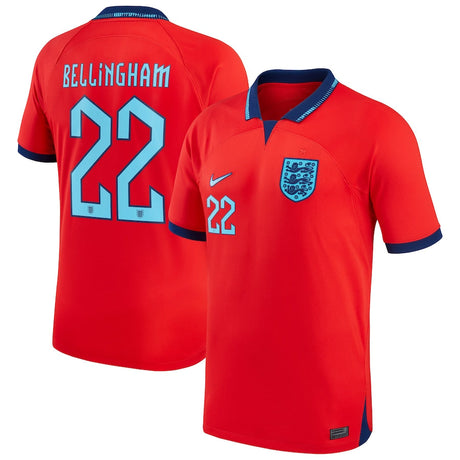 Jude Bellingham England 22 FIFA World Cup Jersey - Kit Captain