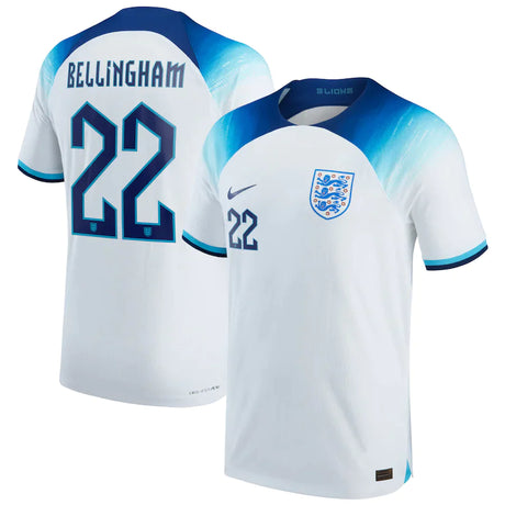 Jude Bellingham England 22 FIFA World Cup Jersey - Kit Captain