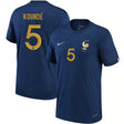 Jules Kounde France 5 FIFA World Cup Jersey - Kit Captain