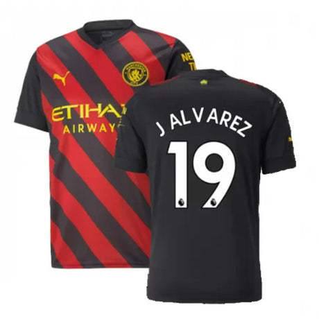Julian Alvarez Man City 19 Jersey - Kit Captain