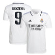 Karim Benzema Real Madrid 9 Jersey - Kit Captain