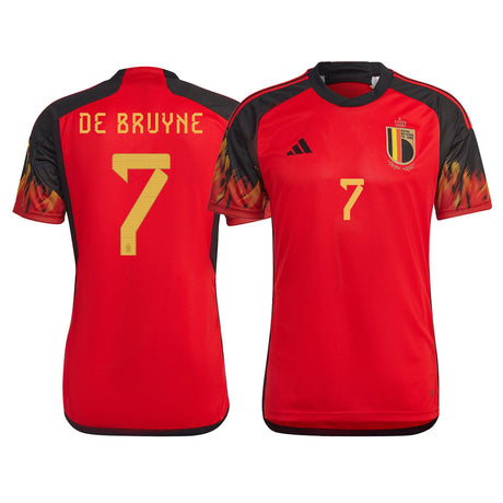 Kevin De Bruyne Belgium 7 FIFA World Cup Jersey - Kit Captain