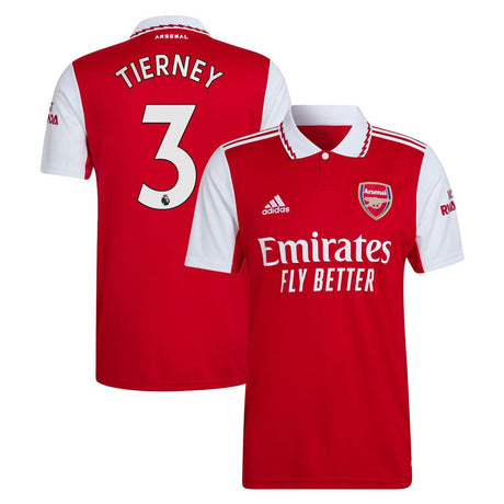 Kieran Tierney Arsenal 3 Jersey - Kit Captain