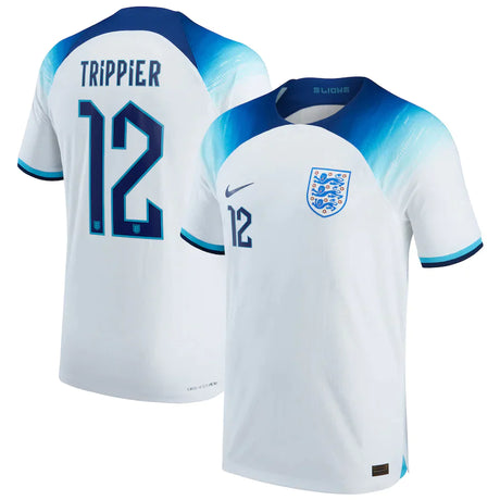 Kieran Trippier England 12 FIFA World Cup Jersey - Kit Captain
