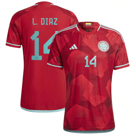Luis Diaz Colombia 14 FIFA World Cup Jersey - Kit Captain