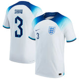 Luke Shaw England 3 FIFA World Cup Jersey - Kit Captain