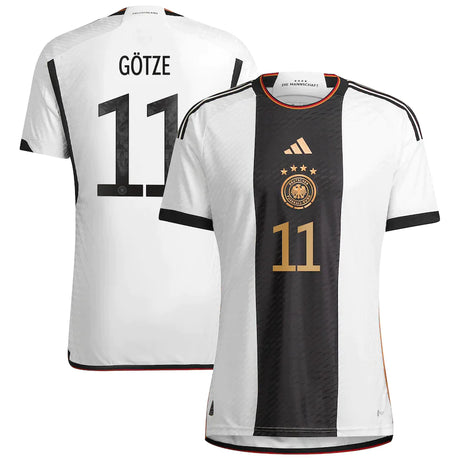 Mario Gotze Germany 11 FIFA World Cup Jersey - Kit Captain