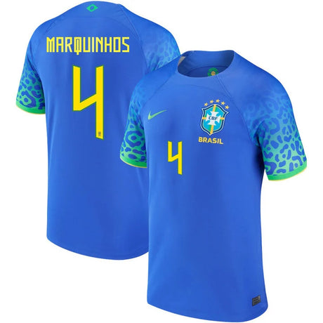 Marquinhos Brazil 4 FIFA World Cup Jersey - Kit Captain