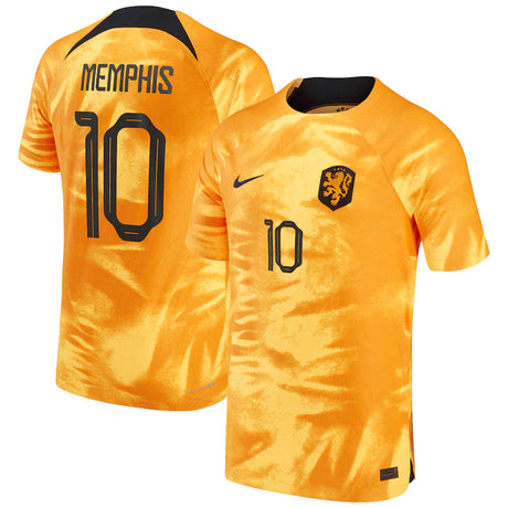 Memphis Depay Netherlands 10 FIFA World Cup Jersey - Kit Captain