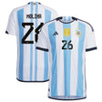 Nahuel Molina Argentina 26 FIFA World Cup Jersey - Kit Captain