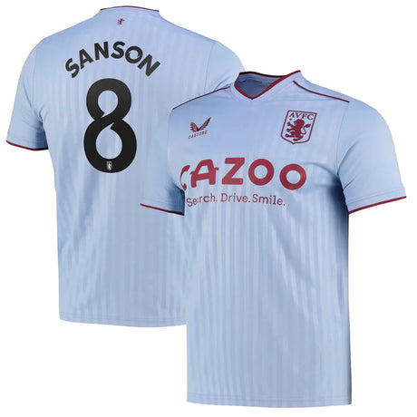 Morgan Sanson Aston Villa 8 Jersey - Kit Captain