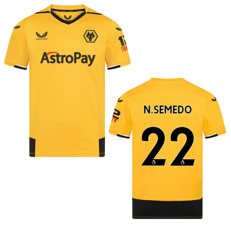 Nelson Semedo Wolves 22 Jersey - Kit Captain