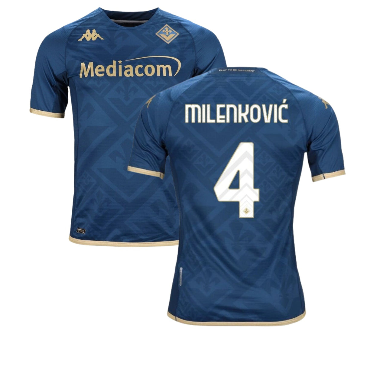 Nikola Milenković ACF Fiorentina 4 Jersey - Kit Captain