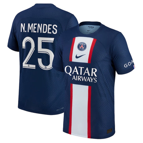 Nuno Mendes PSG 25 Jersey - Kit Captain