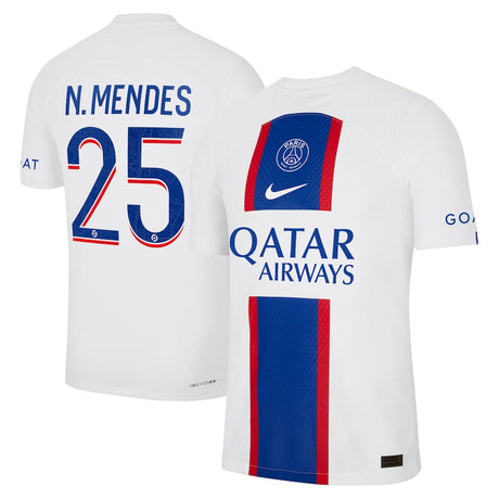 Nuno Mendes PSG 25 Jersey - Kit Captain