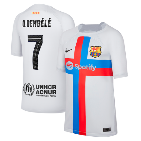 Ousmane Dembele Barcelona 7 Jersey - Kit Captain