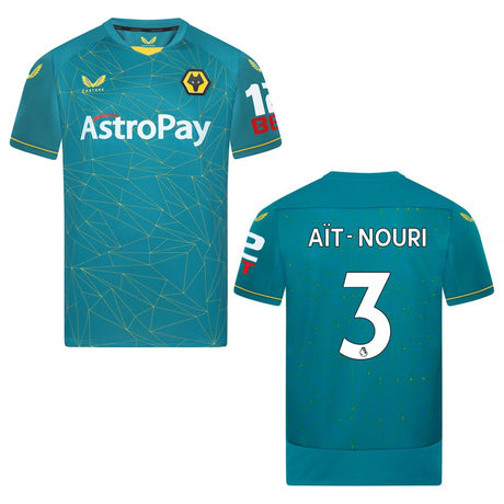 Rayan Aït-Nouri Wolves 3 Jersey - Kit Captain