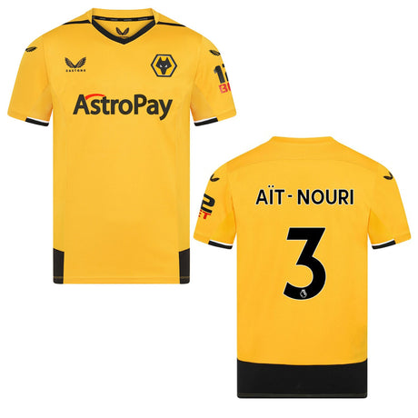 Rayan Aït-Nouri Wolves 3 Jersey - Kit Captain