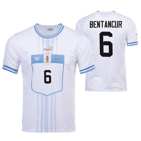 Rodrigo Bentancur Uruguay 6 Fifa World Cup Jersey - Kit Captain