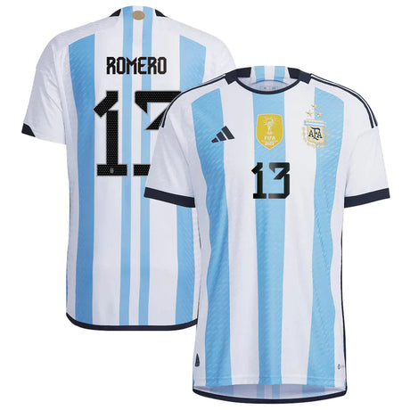 Cristian Romero Argentina 13 FIFA World Cup Jersey - Kit Captain