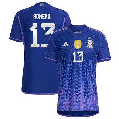 Cristian Romero Argentina 13 FIFA World Cup Jersey - Kit Captain