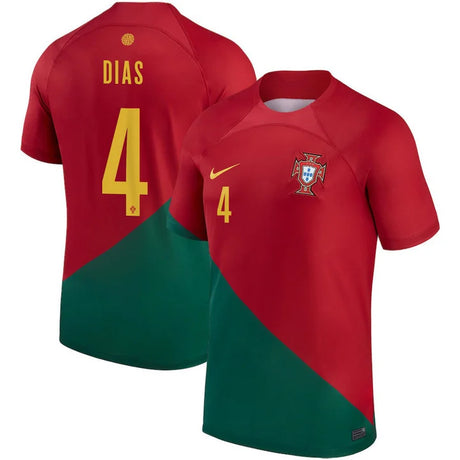 Ruben Dias Portugal 4 FIFA World Cup Jersey - Kit Captain