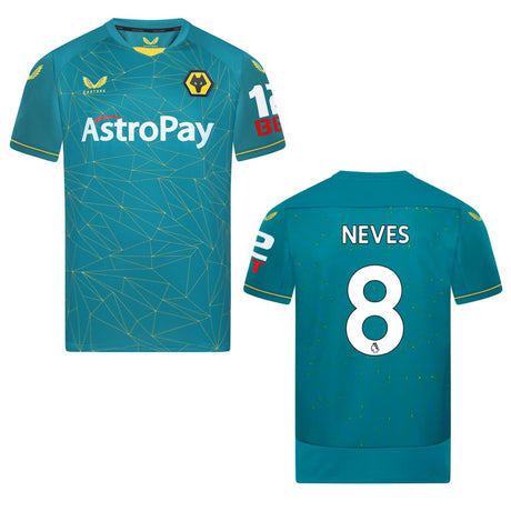 Ruben Neves Wolves 8 Jersey - Kit Captain