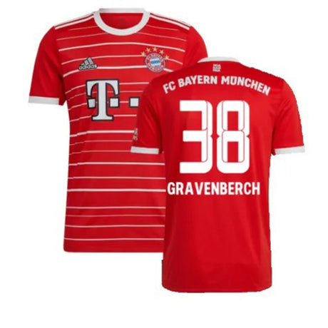 Ryan Gravenberch Bayern Munich 38 Jersey - Kit Captain