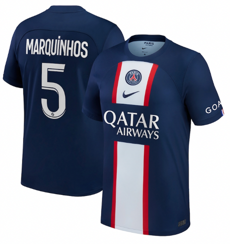 Marquinhos PSG 5 Jersey - Kit Captain