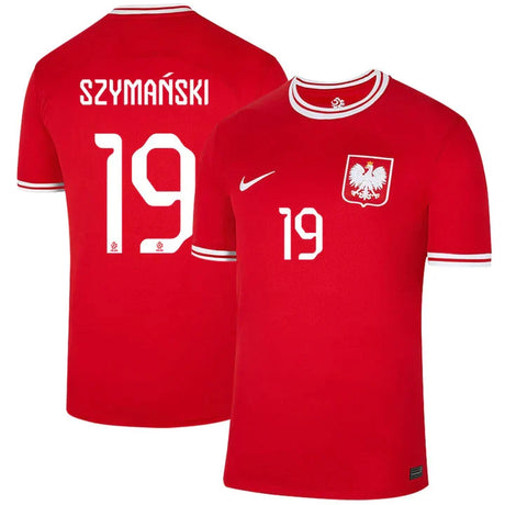 Sebastian Szymański Poland 19 FIFA World Cup Jersey - Kit Captain