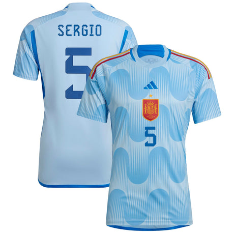 Sergio Busquets Spain 5 FIFA World Cup Jersey - Kit Captain