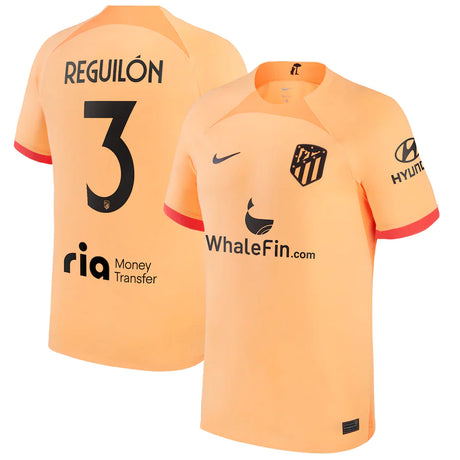 Sergio Reguilon Atletico Madrid 3 Jersey - Kit Captain