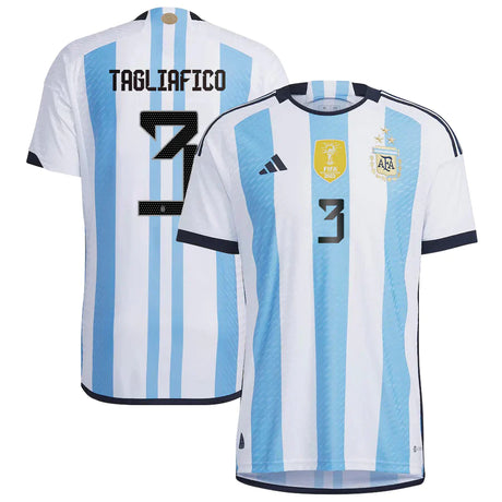 Nicolas Tagliafico Argentina 3 FIFA World Cup Jersey - Kit Captain