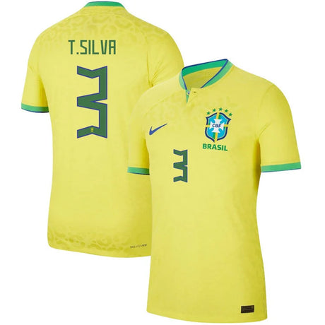 Thiago Silva Brazil 3 FIFA World Cup Jersey - Kit Captain