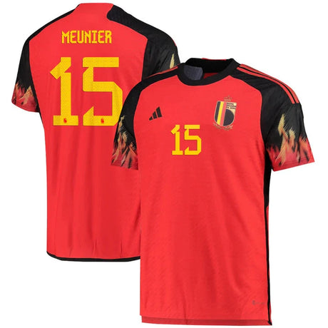 Thomas Meunier Belgium 15 FIFA World Cup Jersey - Kit Captain