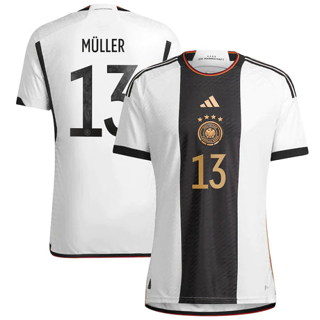 Thomas Müller Germany 13 FIFA World Cup Jersey - Kit Captain